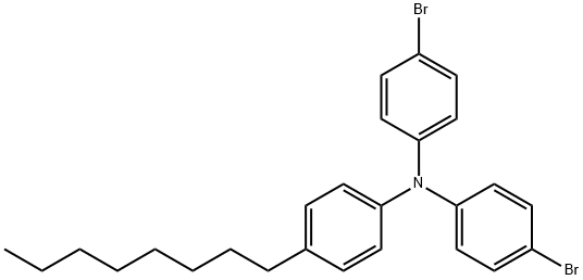 Benzenamine, N,N-bis(4-bromophenyl)-4-octyl- Structure