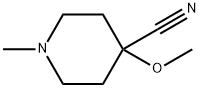 4-Piperidinecarbonitrile, 4-methoxy-1-methyl- Structure