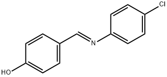 Phenol, 4-[(E)-[(4-chlorophenyl)imino]methyl]- Structure