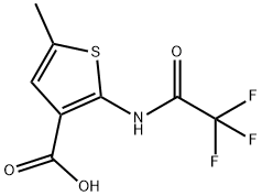 3-Thiophenecarboxylic acid, 5-methyl-2-[(2,2,2-trifluoroacetyl)amino]- Structure