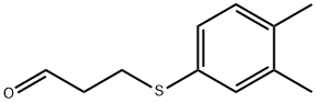 Propanal, 3-[(3,4-dimethylphenyl)thio]- Structure