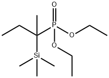 Phosphonic acid, [1-methyl-1-(trimethylsilyl)propyl]-, diethyl ester (9CI) Structure