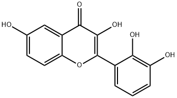 2-(2,3-Dihydroxyphenyl)-3,6-dihydroxy-4H-chromen-4-one Structure