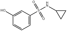 N-Cyclopropyl-3-hydroxybenzene-1-sulfonamide Structure