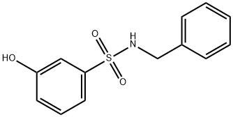 N-Benzyl-3-hydroxybenzene-1-sulfonamide 구조식 이미지