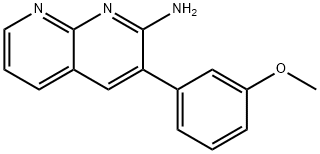 1,8-Naphthyridin-2-amine, 3-(3-methoxyphenyl)- Structure