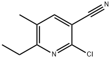 3-Pyridinecarbonitrile, 2-chloro-6-ethyl-5-methyl- Structure