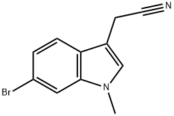 2-(6-bromo-1-methyl-1H-indol-3-yl)acetonitrile Structure