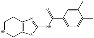 Benzamide, 3,4-dimethyl-N-(4,5,6,7-tetrahydrothiazolo[5,4-c]pyridin-2-yl)- Structure