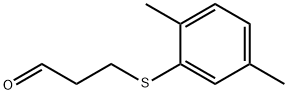 Propanal, 3-[(2,5-dimethylphenyl)thio]- Structure