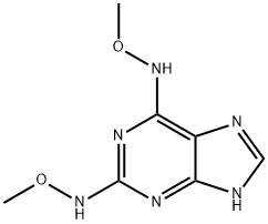 N,N''-(9H-Purine-2,6-diyl)bis(O-methylhydroxylamine) 구조식 이미지