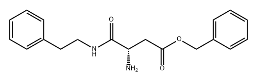 Butanoic acid, 3-amino-4-oxo-4-[(2-phenylethyl)amino]-, phenylmethyl ester, (S)- (9CI) Structure