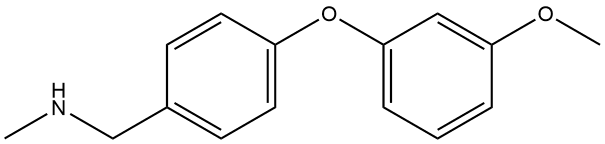 4-(3-Methoxyphenoxy)-N-methylbenzenemethanamine Structure