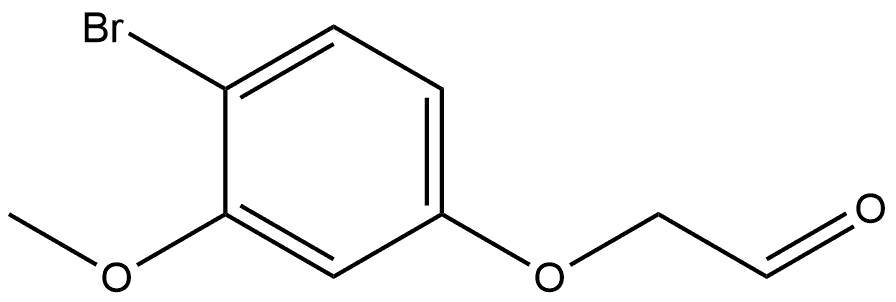 2-(4-Bromo-3-methoxyphenoxy)acetaldehyde Structure