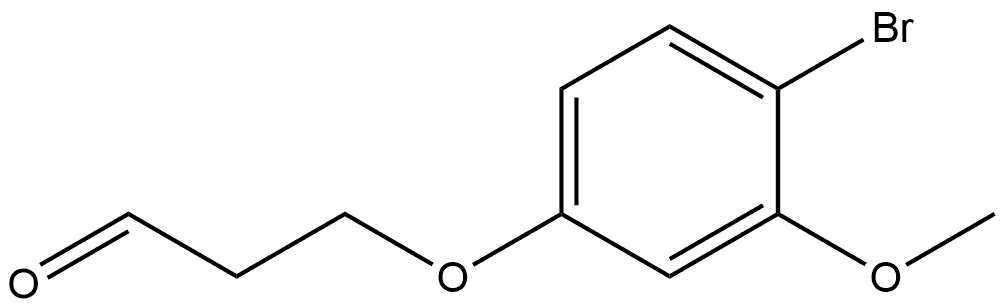 3-(4-Bromo-3-methoxyphenoxy)propanal Structure