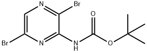 tert-butyl (3,6-dibromopyrazin-2-yl)carbamate 구조식 이미지