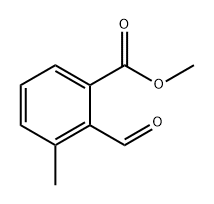 Benzoic acid, 2-formyl-3-methyl-, methyl ester 구조식 이미지