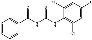 Benzamide, N-[[(2,6-dichloro-4-iodophenyl)amino]thioxomethyl]- 구조식 이미지