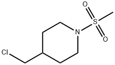 Piperidine, 4-(chloromethyl)-1-(methylsulfonyl)- Structure