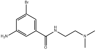 3-Amino-5-bromo-N-(2-(dimethylamino)ethyl)benzamide 구조식 이미지