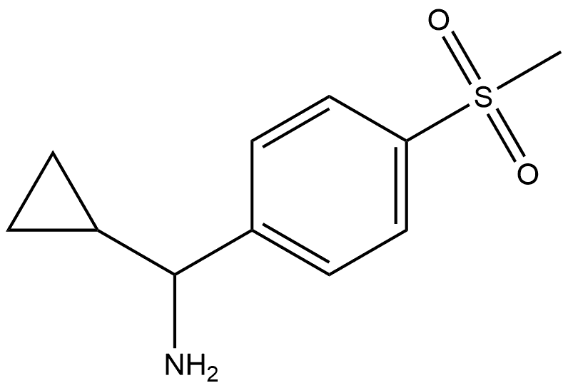 cyclopropyl(4-(methylsulfonyl)phenyl)methanamine 구조식 이미지