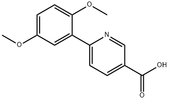 6-(2,5-Dimethoxyphenyl)nicotinic acid Structure