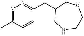 1,4-Oxazepine, hexahydro-6-[(6-methyl-3-pyridazinyl)methyl]- Structure