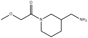 Ethanone, 1-[3-(aminomethyl)-1-piperidinyl]-2-methoxy- Structure