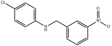 Benzenemethanamine, N-(4-chlorophenyl)-3-nitro- Structure