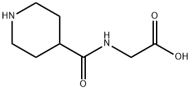 Glycine, N-(4-piperidinylcarbonyl)- Structure