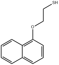 Ethanethiol, 2-(1-naphthalenyloxy)- Structure