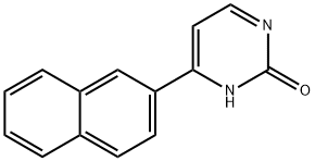 2(1H)-Pyrimidinone, 6-(2-naphthalenyl)- Structure