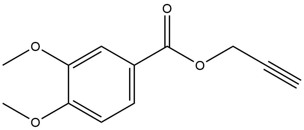 2-Propyn-1-yl 3,4-dimethoxybenzoate Structure