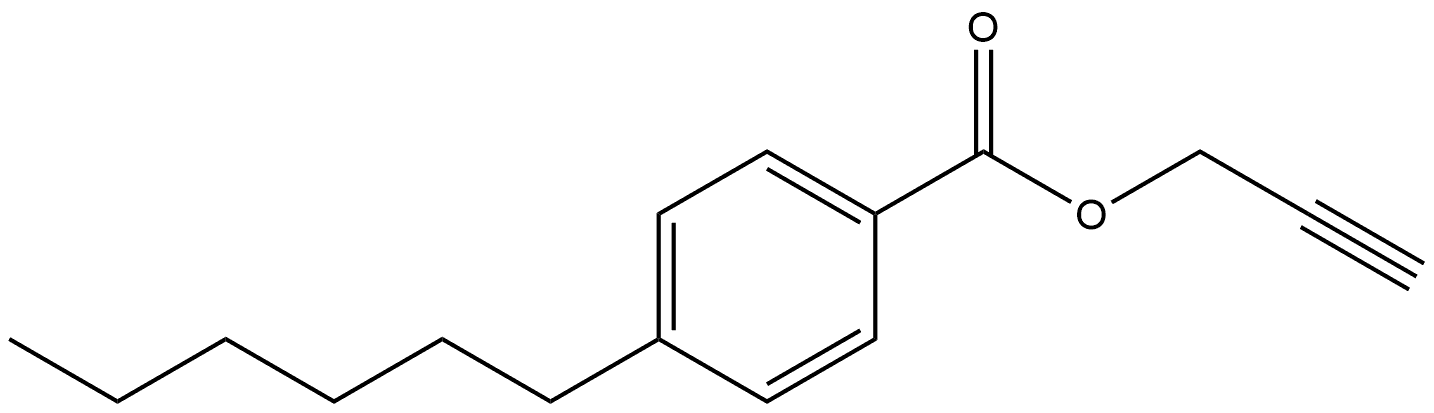 2-Propyn-1-yl 4-hexylbenzoate Structure