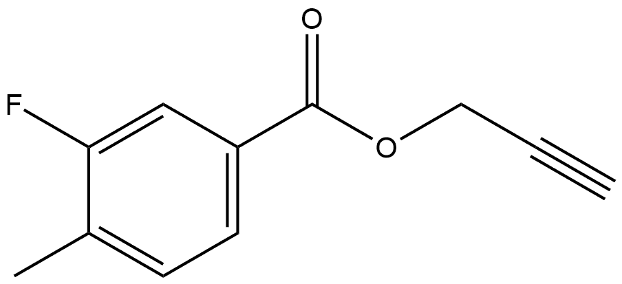 2-Propyn-1-yl 3-fluoro-4-methylbenzoate Structure