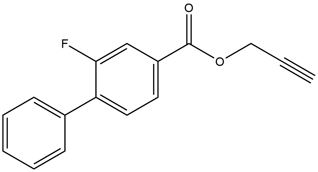 2-Propyn-1-yl 2-fluoro[1,1'-biphenyl]-4-carboxylate Structure