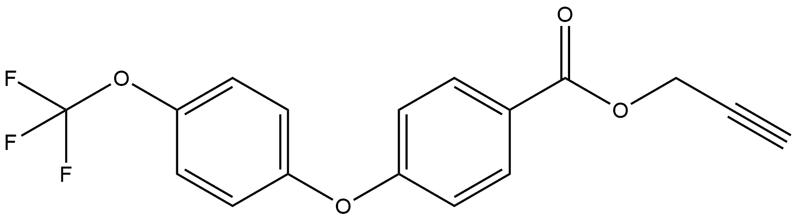 2-Propyn-1-yl 4-[4-(trifluoromethoxy)phenoxy]benzoate Structure