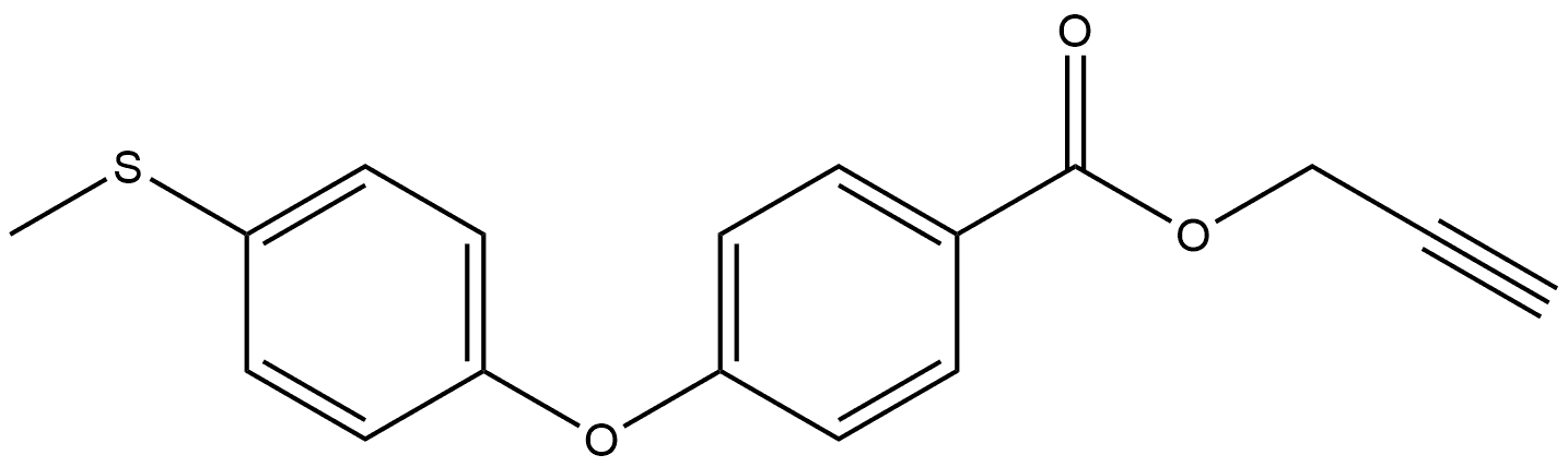 2-Propyn-1-yl 4-[4-(methylthio)phenoxy]benzoate Structure