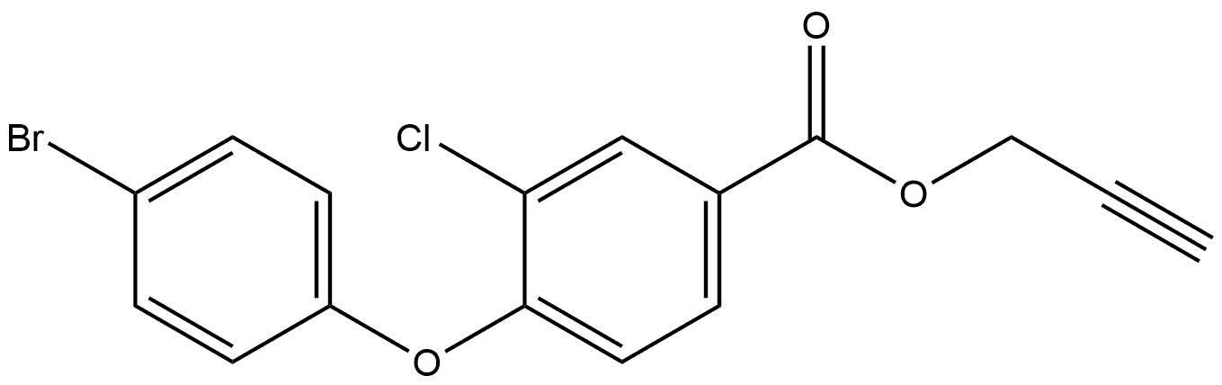 2-Propyn-1-yl 4-(4-bromophenoxy)-3-chlorobenzoate Structure