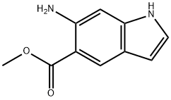 1H-Indole-5-carboxylic acid, 6-amino-, methyl ester Structure
