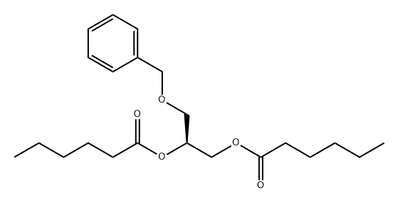 Hexanoic acid, (1S)-1-[[(1-oxohexyl)oxy]methyl]-2-(phenylmethoxy)ethyl ester Structure