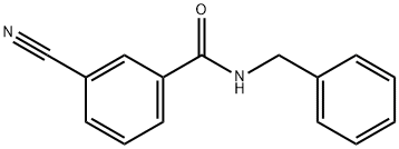 Benzamide, 3-cyano-N-(phenylmethyl)- Structure