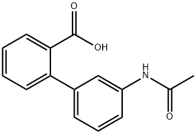 2-(3-Acetylaminophenyl)benzoic acid Structure