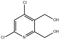 2,3-Pyridinedimethanol, 4,6-dichloro- Structure