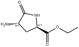 D-Proline, 4-amino-5-oxo-, ethyl ester, (4S)-rel- (9CI) Structure