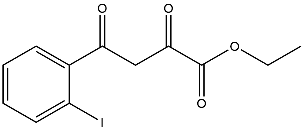 Ethyl 4-(2-Iodophenyl)-2,4-dioxobutanoate Structure