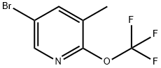 Pyridine, 5-bromo-3-methyl-2-(trifluoromethoxy)- Structure