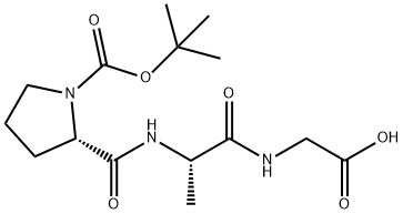 Glycine, 1-[(1,1-dimethylethoxy)carbonyl]-L-prolyl-L-alanyl- Structure