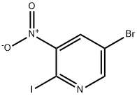 Pyridine, 5-bromo-2-iodo-3-nitro- 구조식 이미지