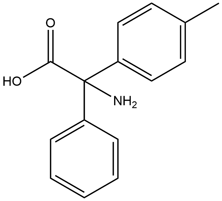 Benzeneacetic acid, α-amino-4-methyl-α-phenyl- Structure